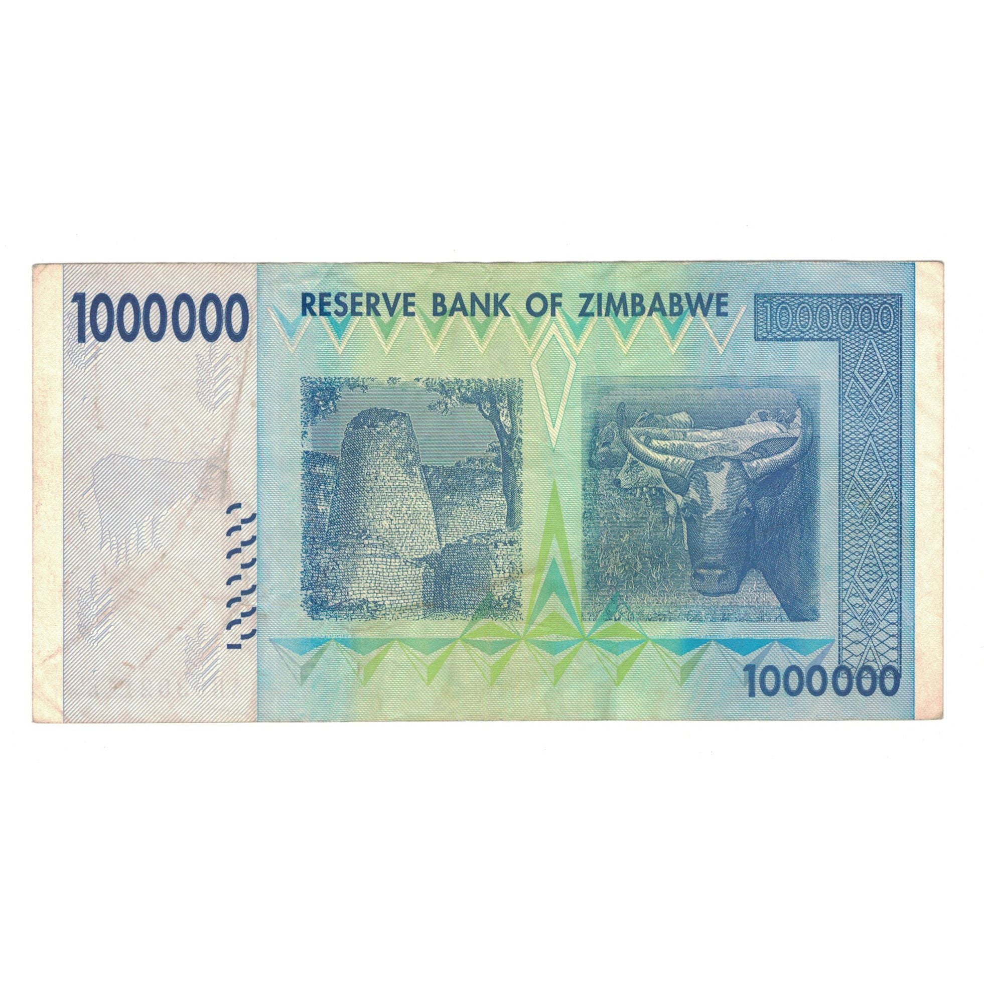 Banknote, Zimbabwe, 1 Million Dollars, 2008, KM:77, EF(40-45)