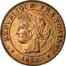 Coin, France, Cérès, Centime, 1874, Paris, AU(55-58), Bronze, KM:826.1
