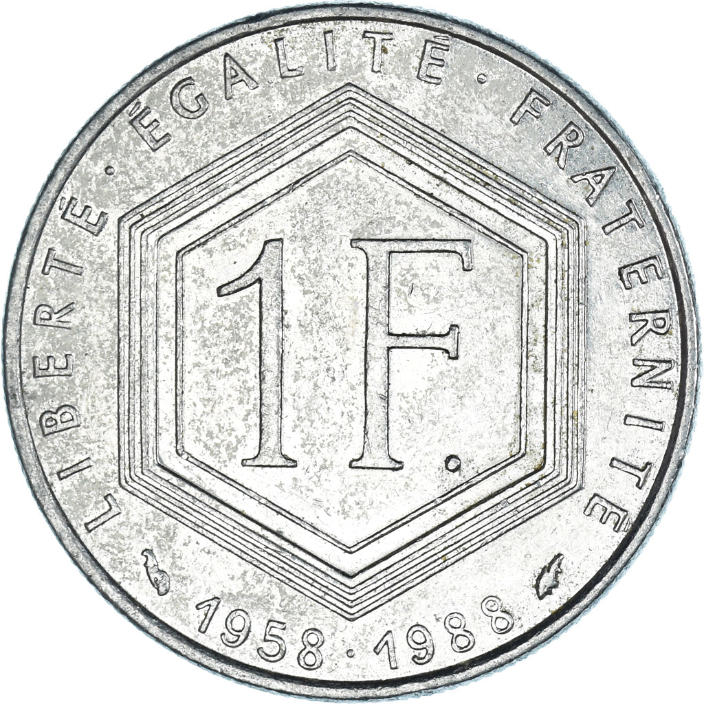 Münze, Frankreich, Franc, 1988
