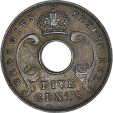 Monnaie, Afrique Orientale, 5 Cents, 1952