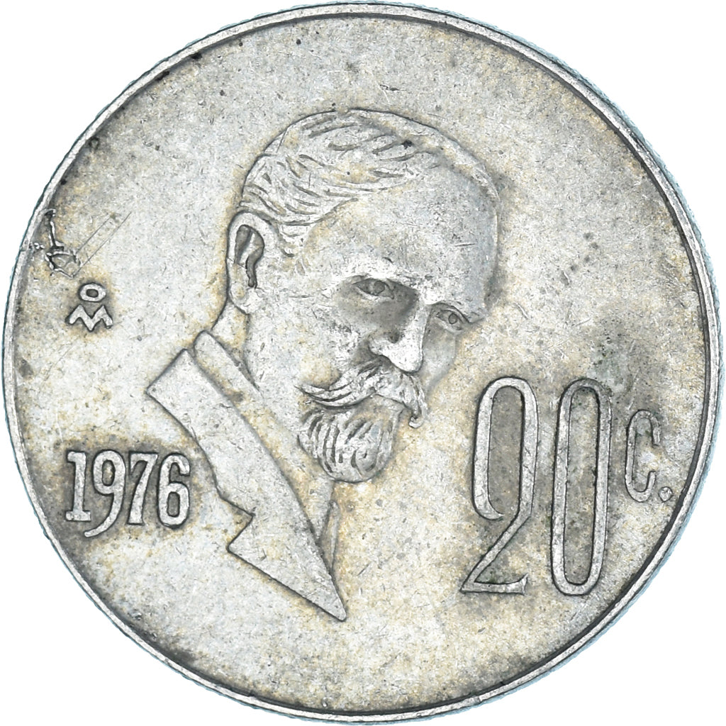 Moneda, México, 20 Centavos, 1976