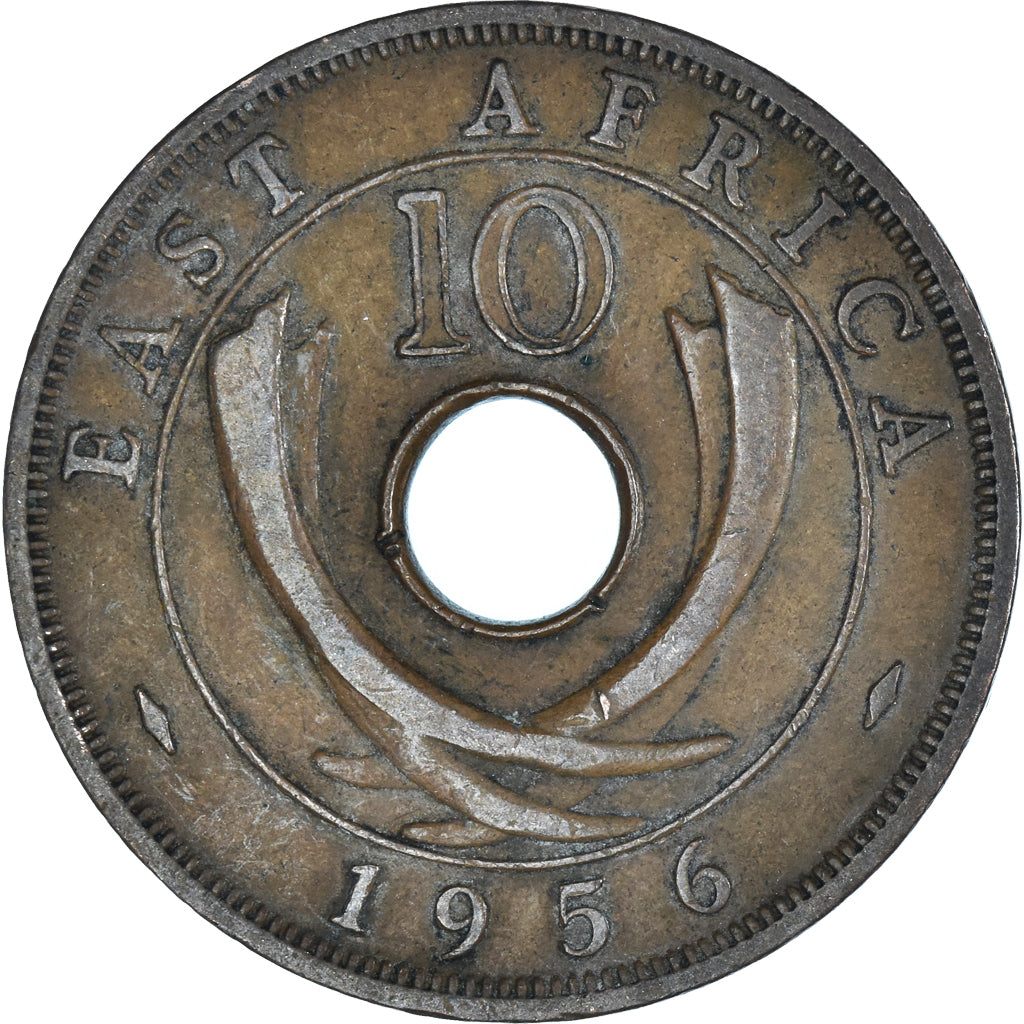 Monnaie, Afrique Orientale, 10 Cents, 1956