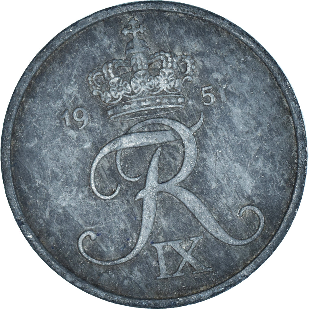 Moneda, Dinamarca, 5 Öre, 1951
