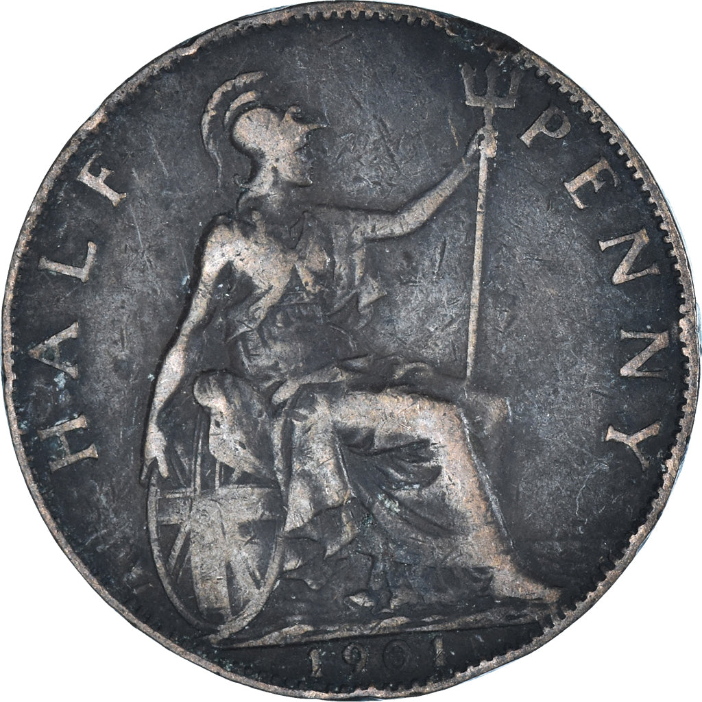 Monnaie, Grande-Bretagne, 1/2 Penny, 1901