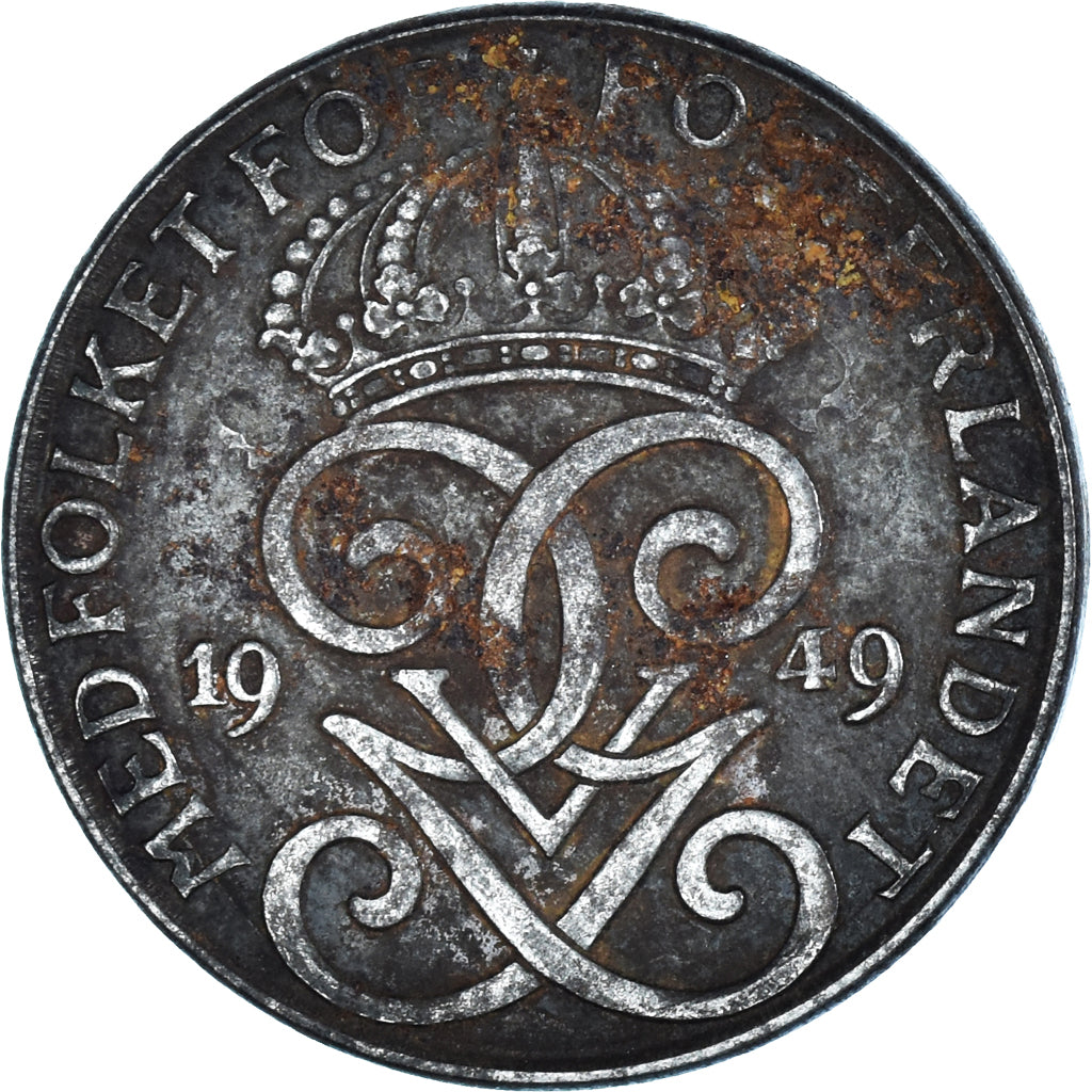 Moneta, Szwecja, 2 Öre, 1949