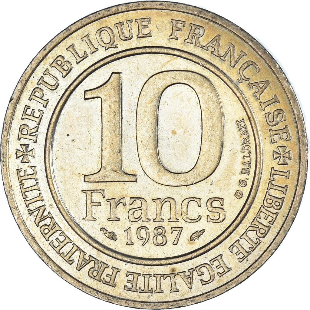 Münze, Frankreich, 10 Francs, 1987