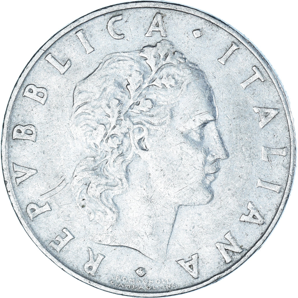 Moneta, Italia, 50 Lire, 1956