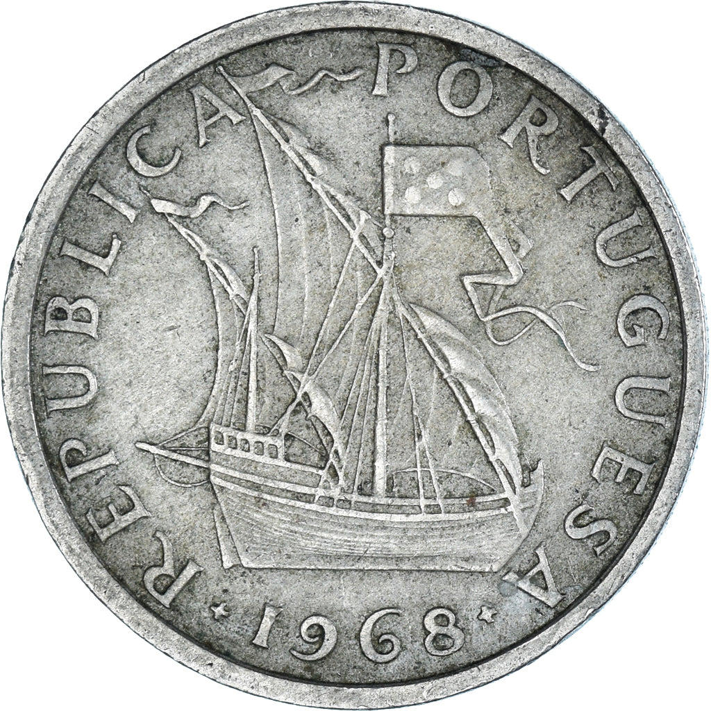 Coin, Portugal, 5 Escudos, 1968