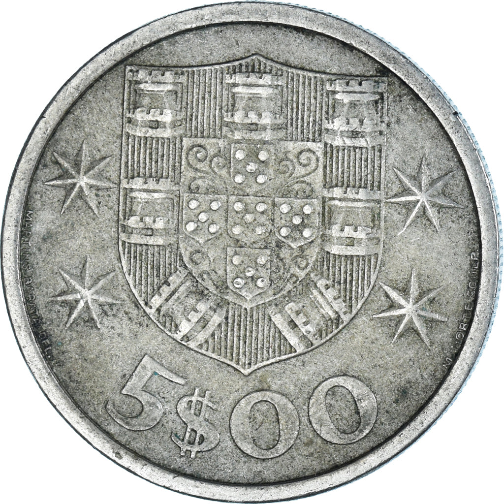 Coin, Portugal, 5 Escudos, 1968