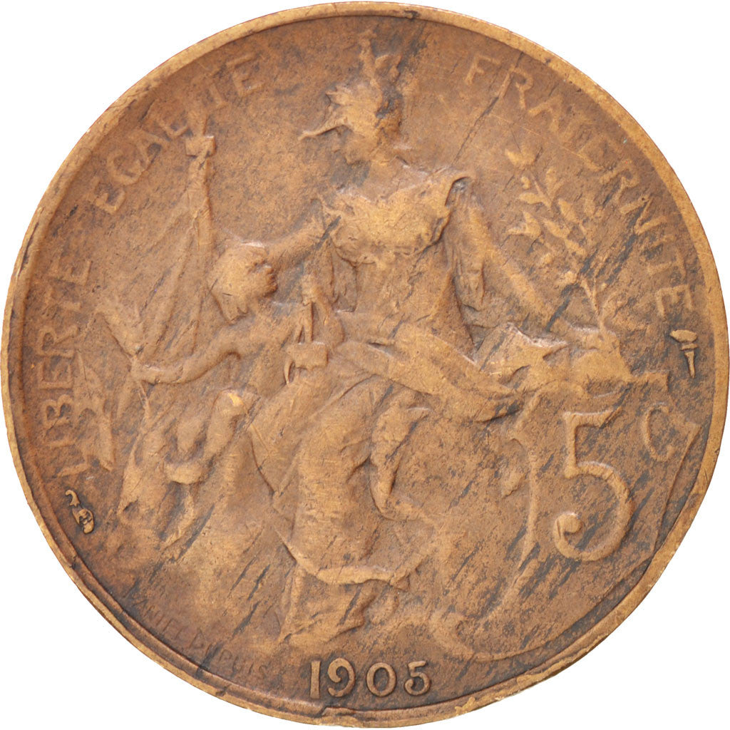 IIIème République, 5 Centimes Dupuis 1905, KM 842