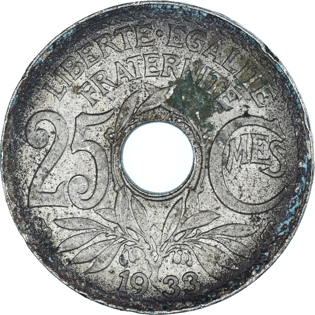Coin, France, 25 Centimes, 1933