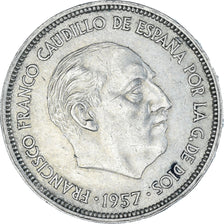 Moneta, Spagna, 25 Pesetas, 1957
