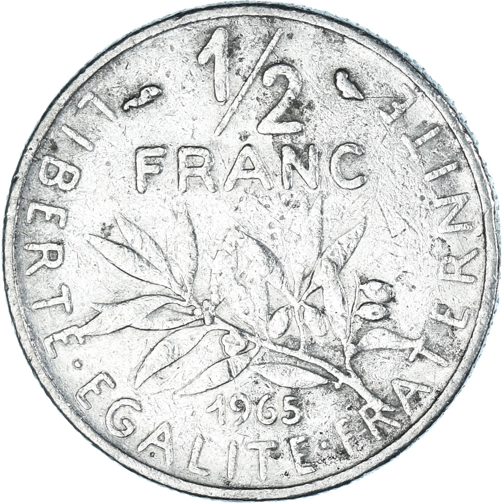 Münze, Frankreich, 1/2 Franc, 1965
