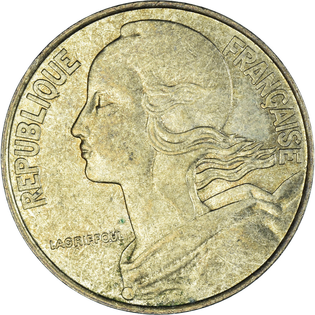 Coin, France, 20 Centimes, 1989