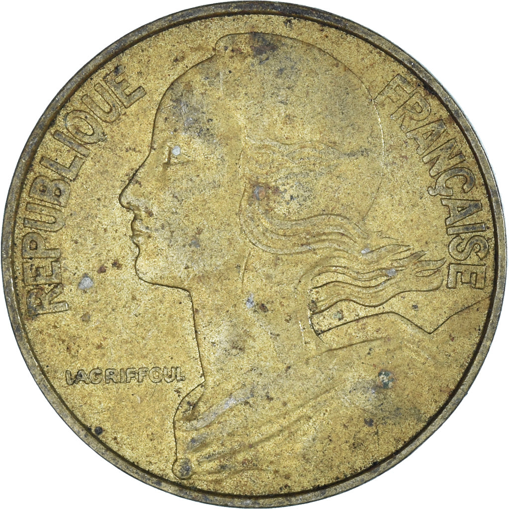 Coin, France, 20 Centimes, 1977