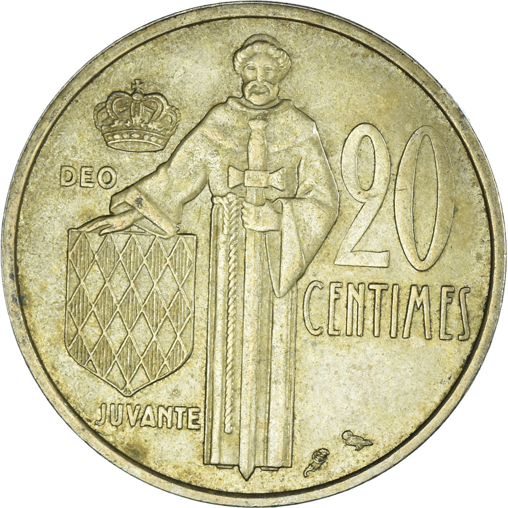 Moeda, Mónaco, 20 Centimes, 1962