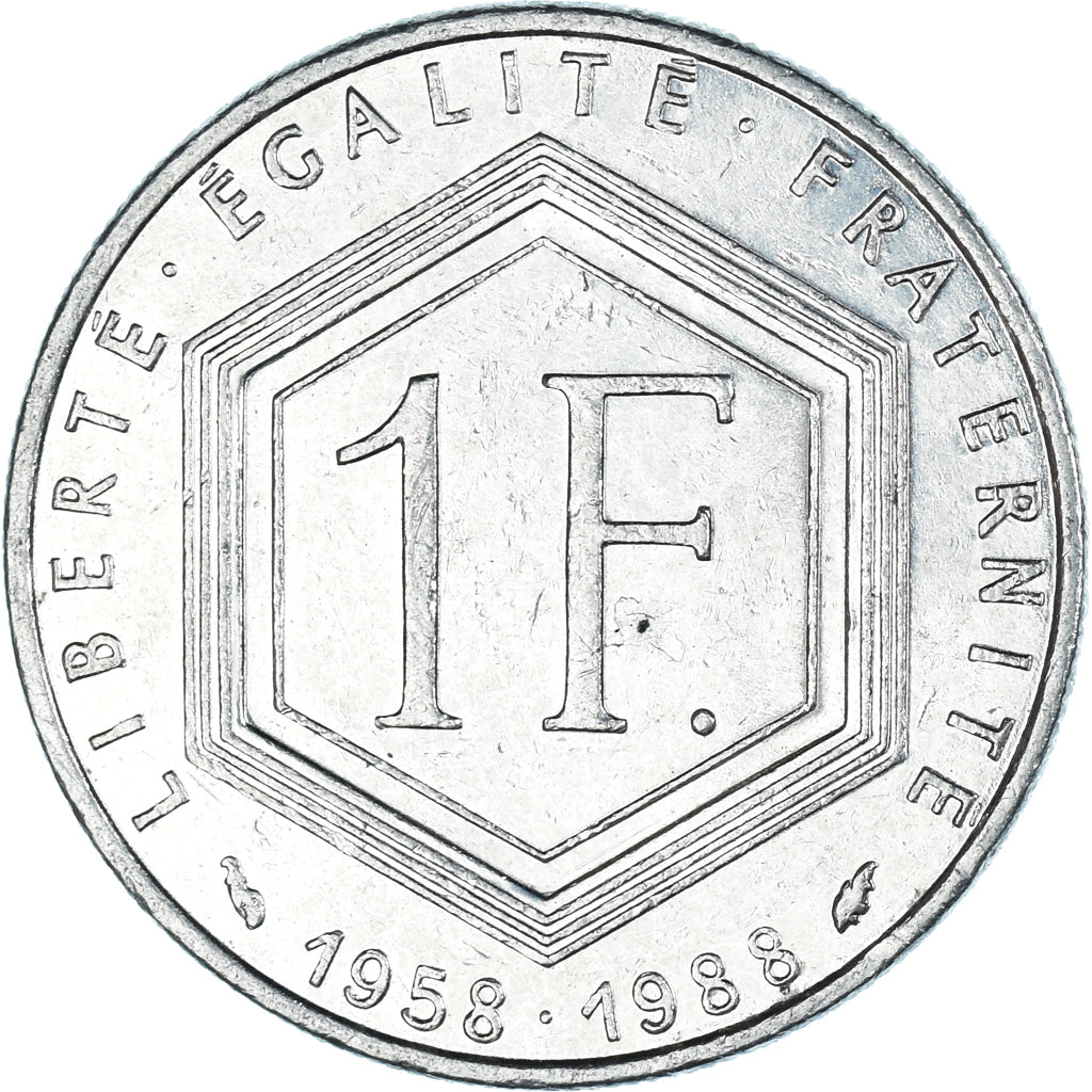 Coin, France, Franc, 1988