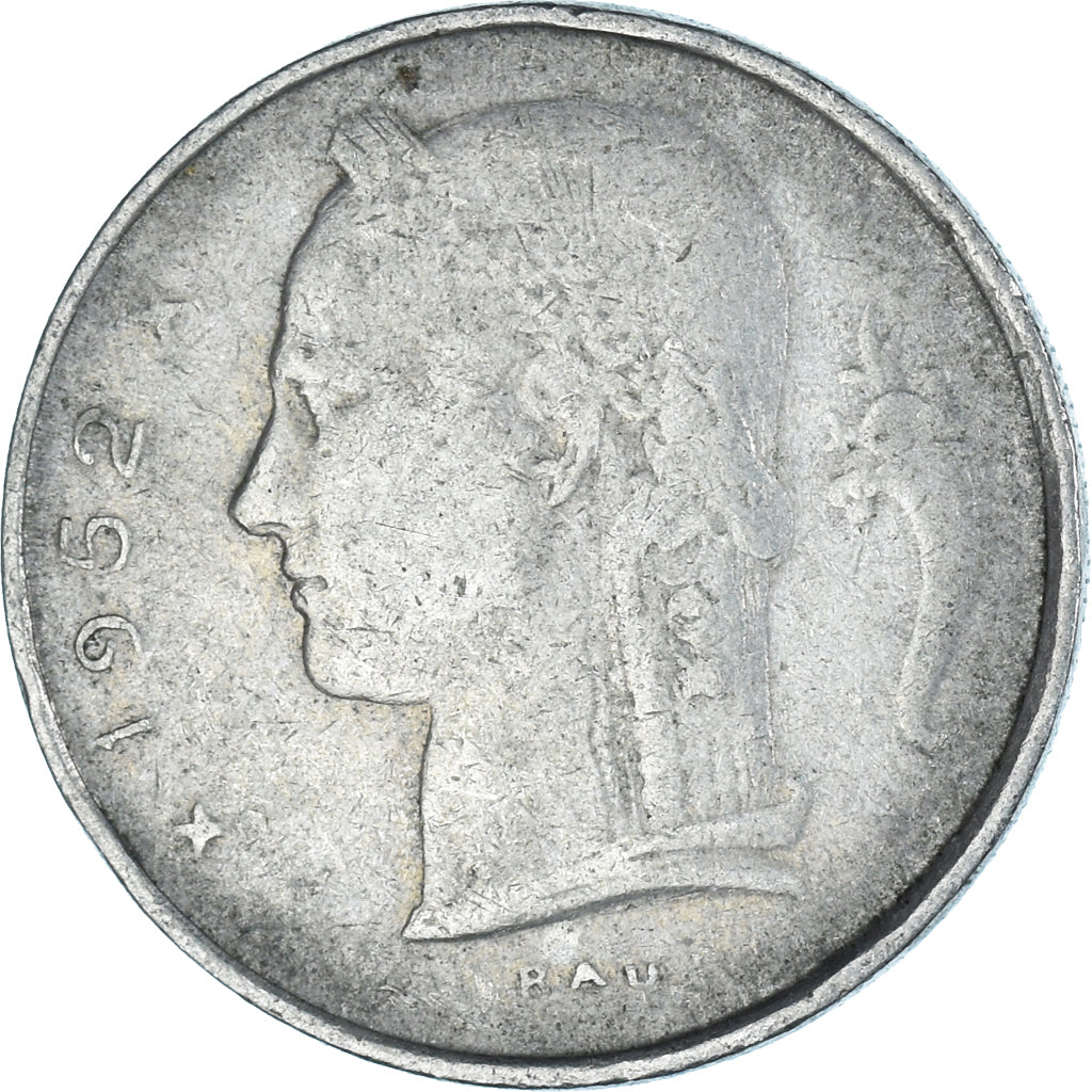 Monnaie, Belgique, Franc, 1952