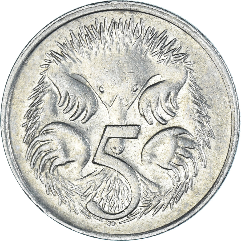 Monnaie, Australie, 5 Cents, 1976