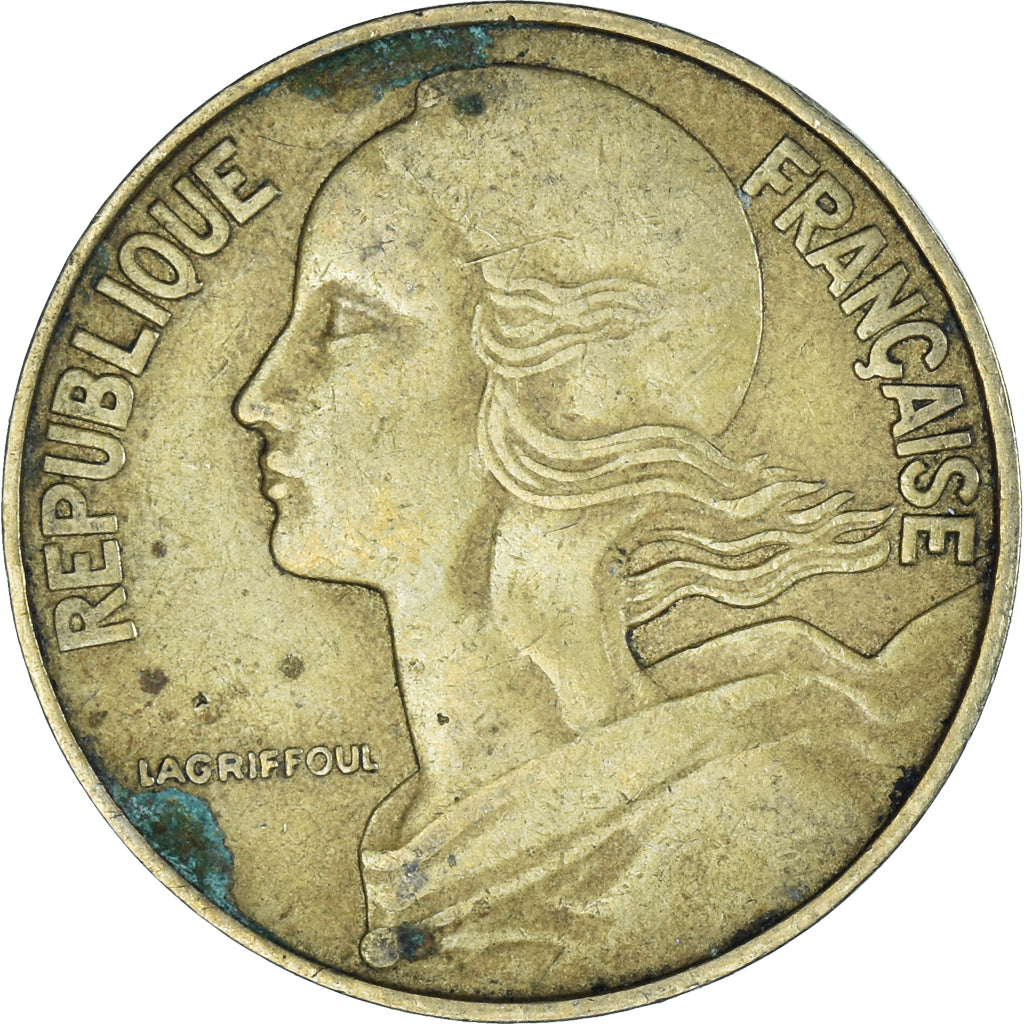 Moeda, França, 20 Centimes, 1964