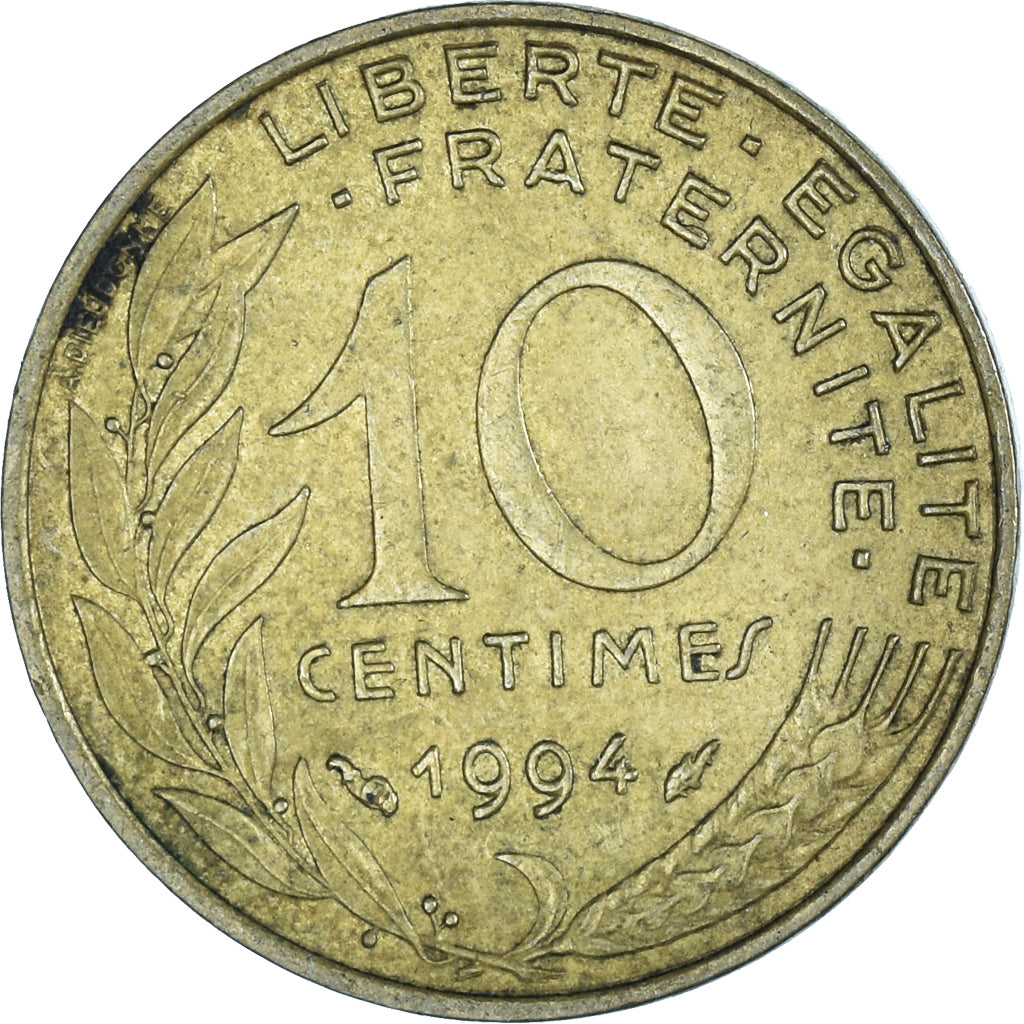 Moneta, Francia, 10 Centimes, 1994