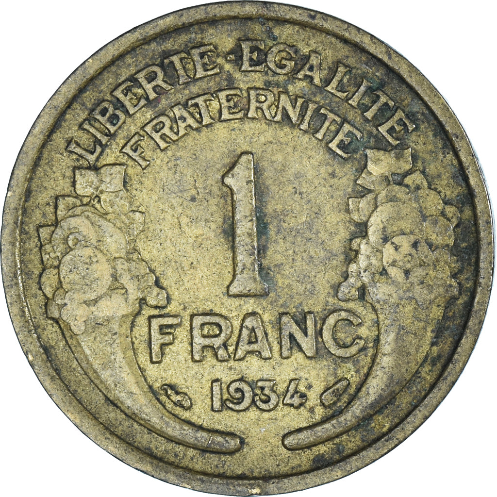 Moneta, Francja, Franc, 1934