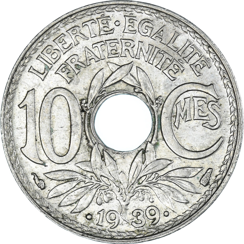Moneta, Francia, 10 Centimes, 1939