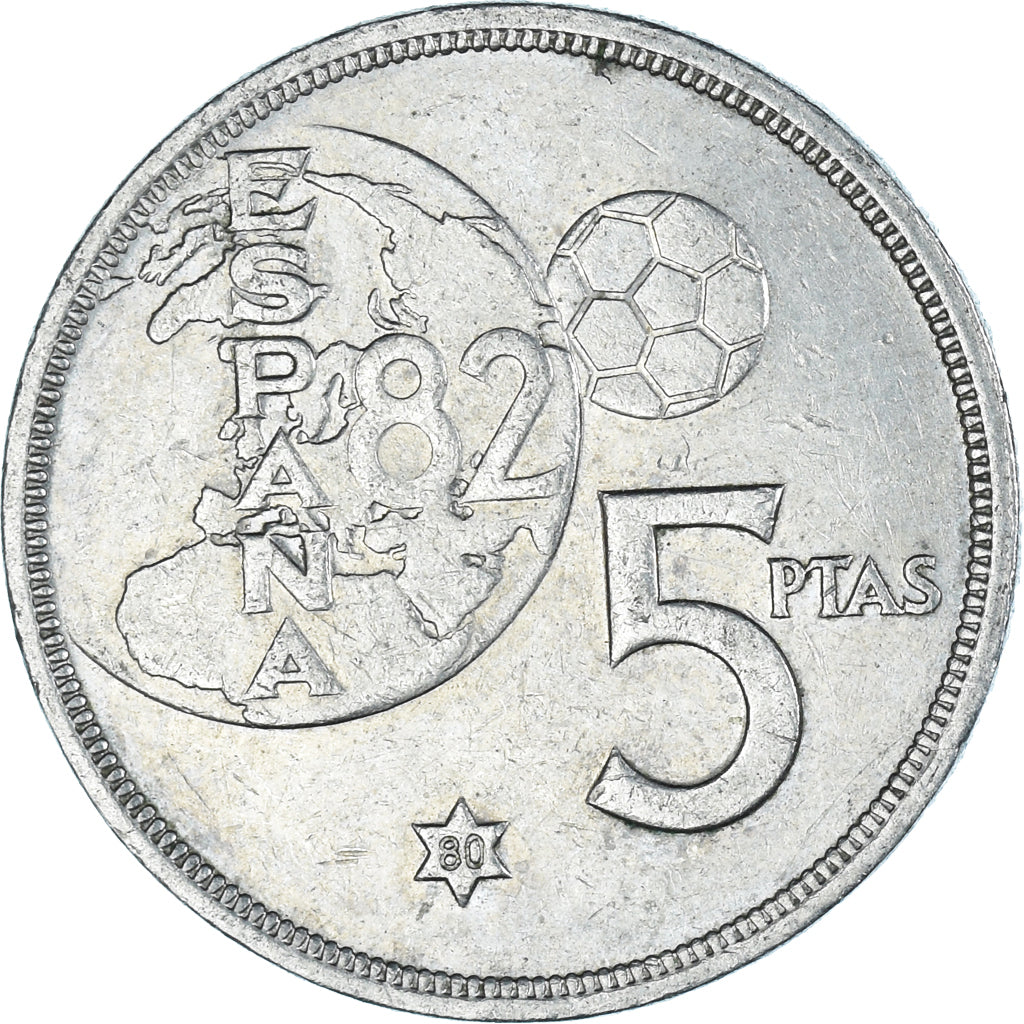 Coin, Spain, 5 Pesetas, 1980