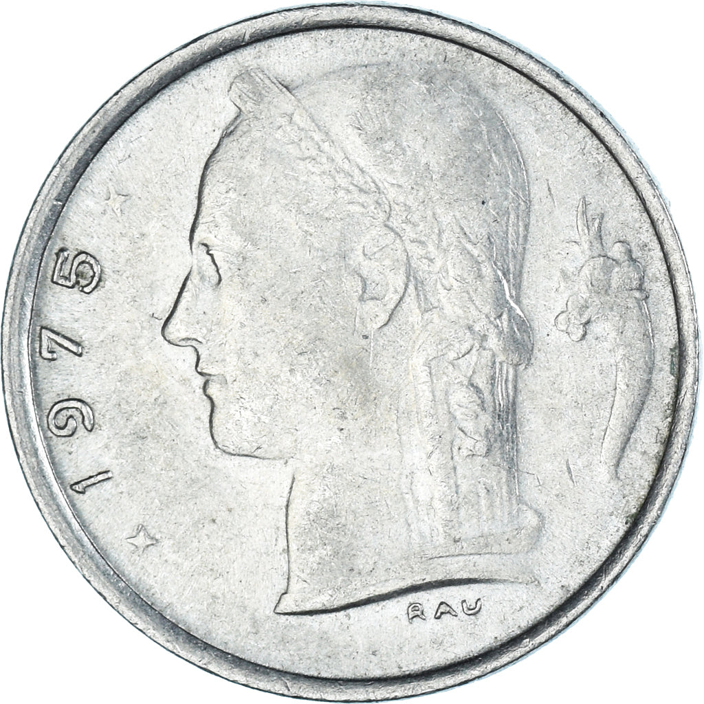 Monnaie, Belgique, Franc, 1975