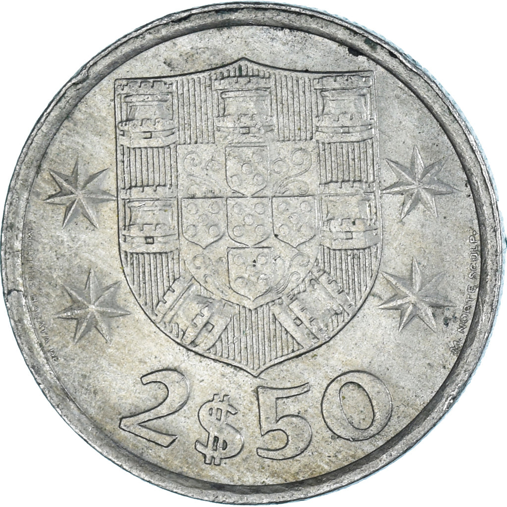 Coin, Portugal, 2-1/2 Escudos, 1980