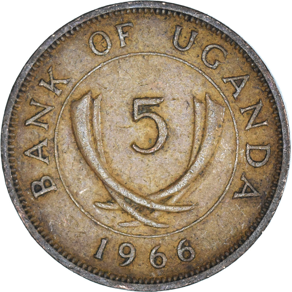 Monnaie, Ouganda, 5 Cents, 1966