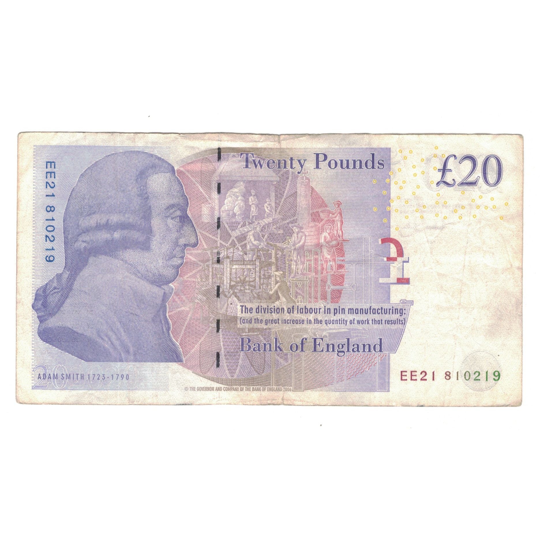 Banknote, Great Britain, 20 Pounds, 2004, KM:390b, VF(30-35)
