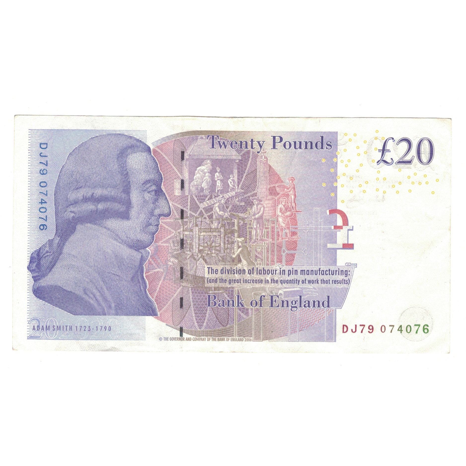 Banknote, Great Britain, 20 Pounds, 2004, KM:390b, EF(40-45)