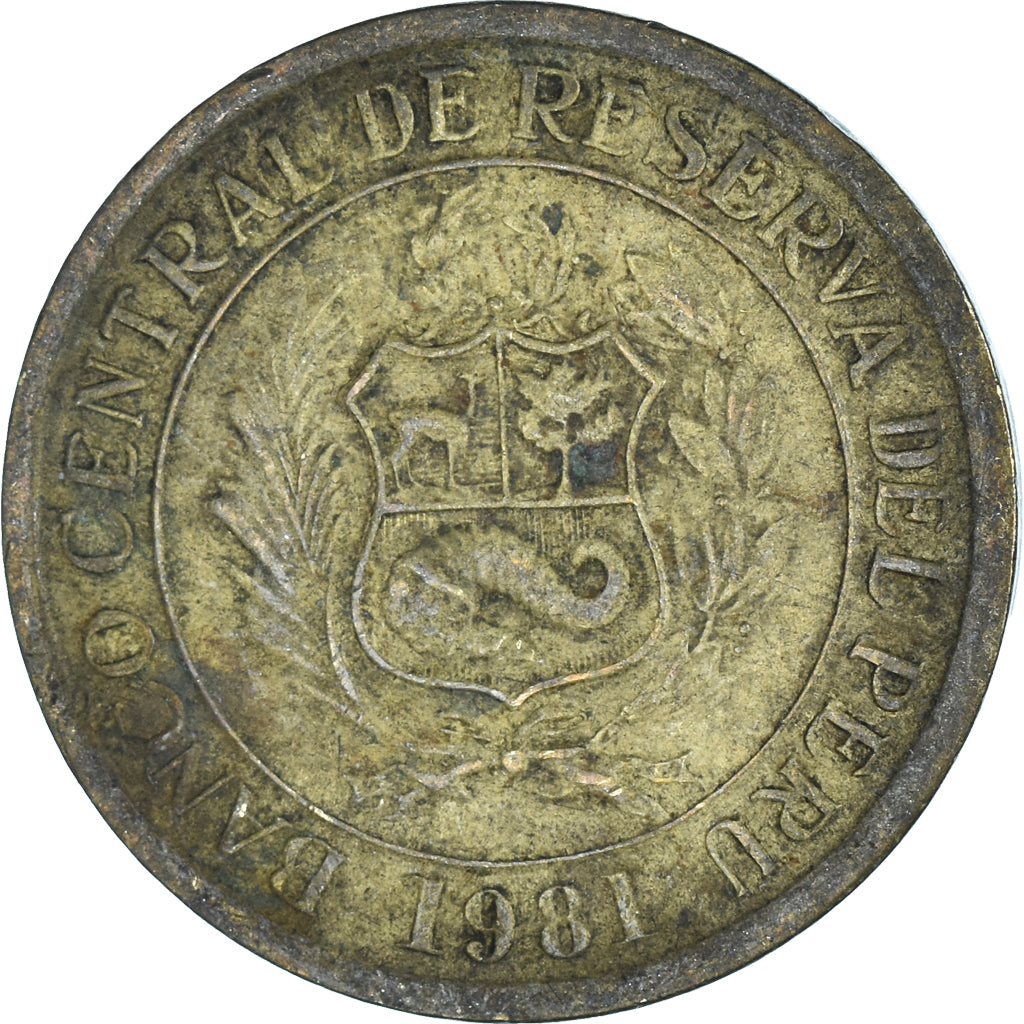Coin, Peru, 10 Soles, 1981