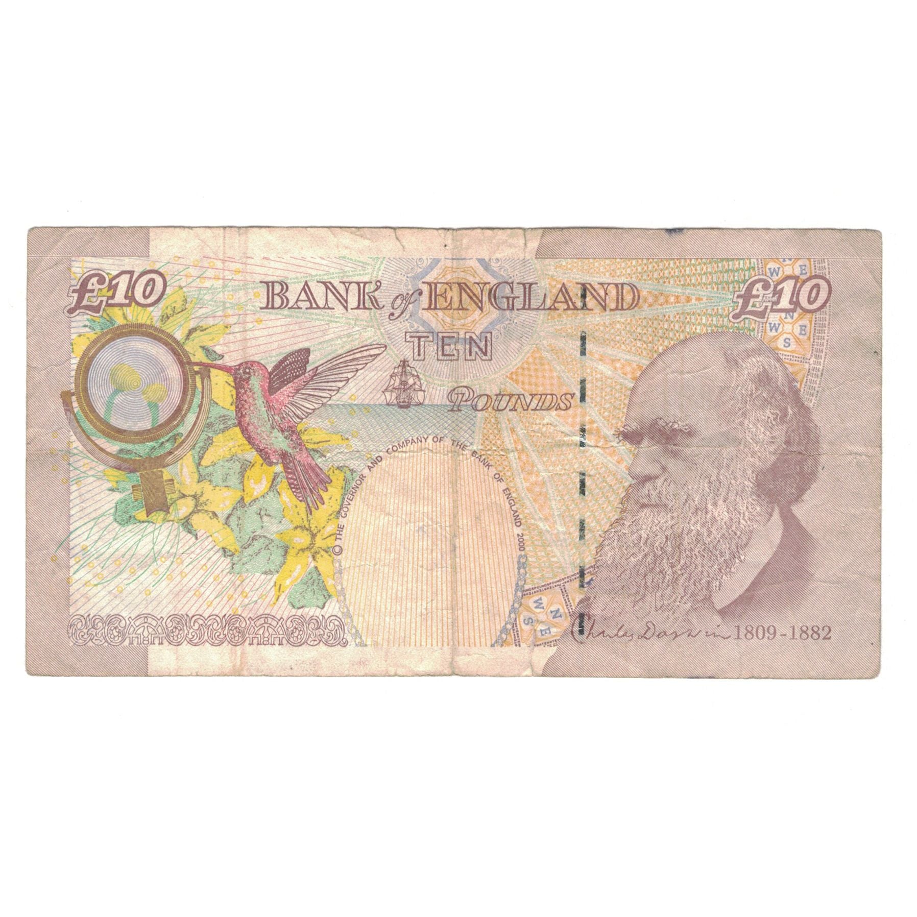 Banknote, Great Britain, 10 Pounds, 2004, KM:389c, VF(20-25)