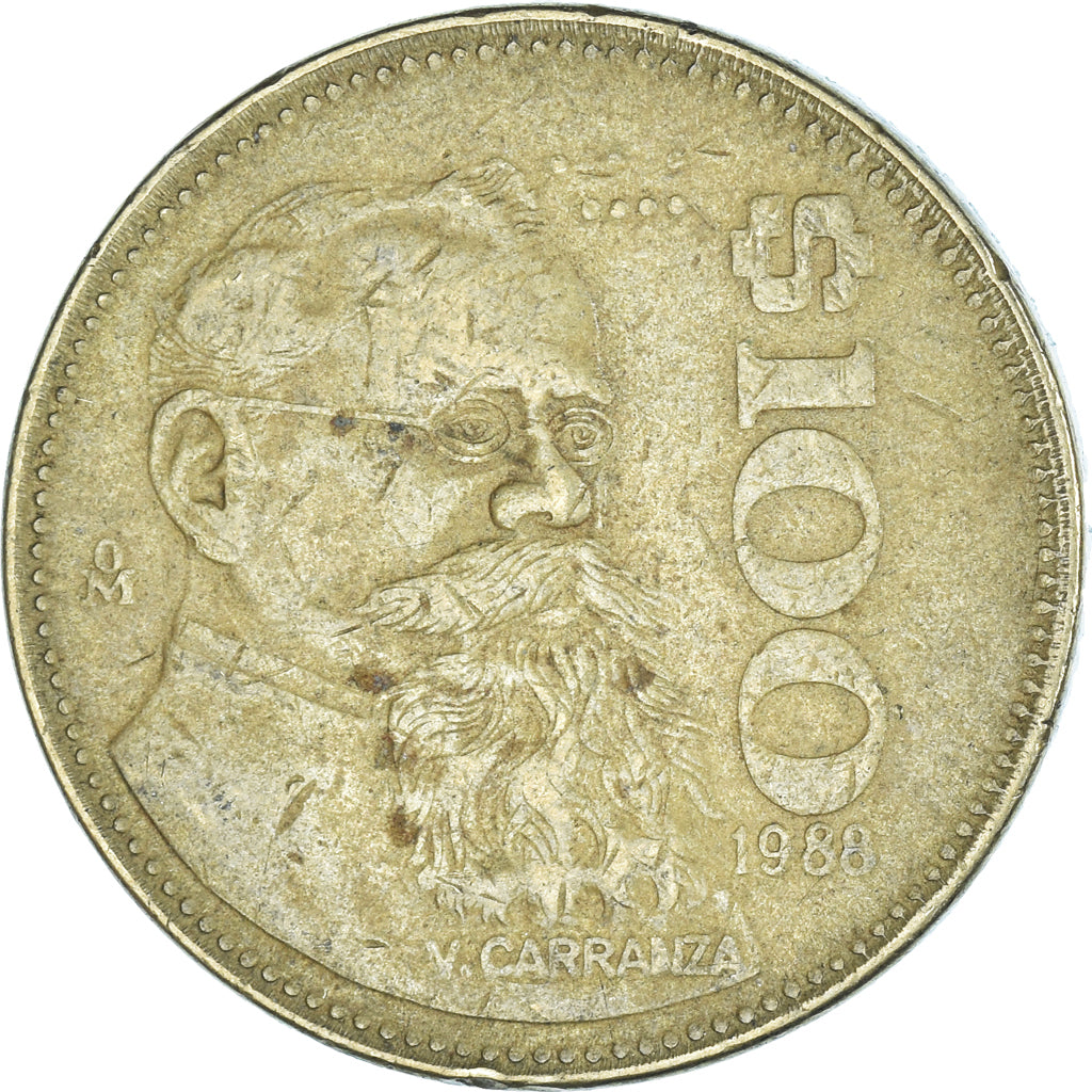 Moneda, México, 100 Pesos, 1988