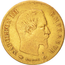 Second Empire, 10 Francs Or Napoléon III tête nue 1858 Paris, KM 784.3