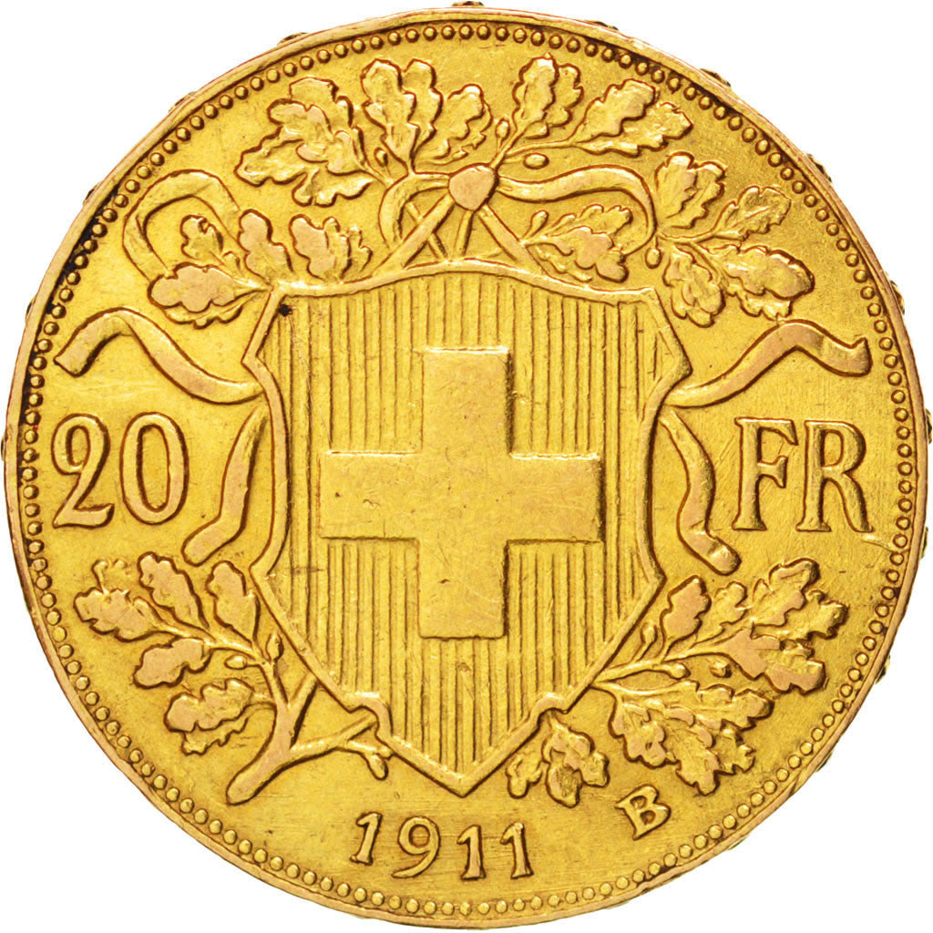 Suisse, Confédération Helvétique, 20 Francs Or Vreneli 1911 Berlin, KM 35.1