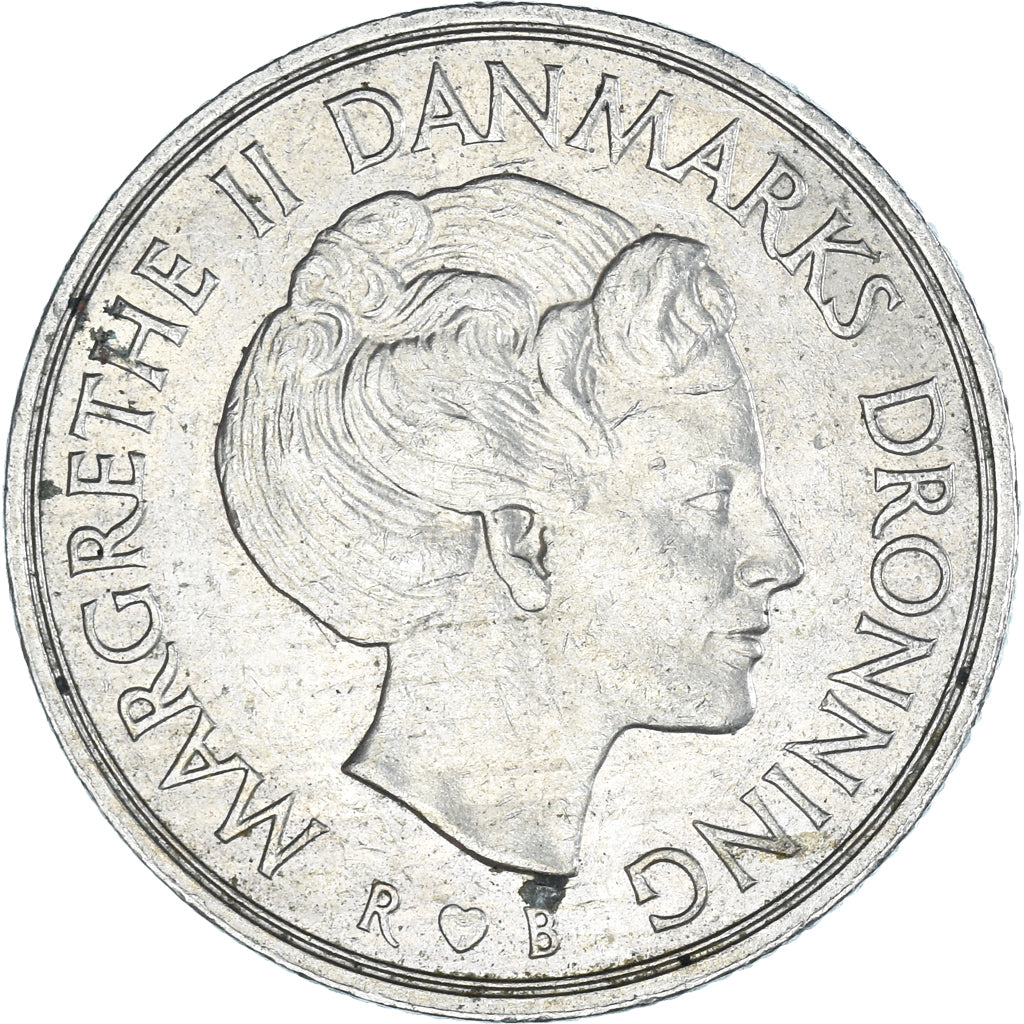 Münze, Dänemark, Krone, 1986