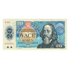 Banknote, Czechoslovakia, 20 Korun, 1988, KM:95, AU(50-53)