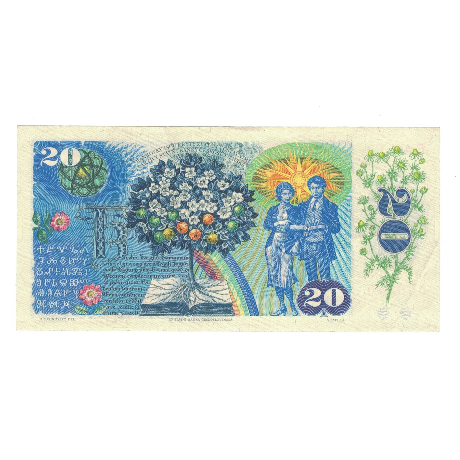 Banknote, Czechoslovakia, 20 Korun, 1988, KM:95, AU(50-53)