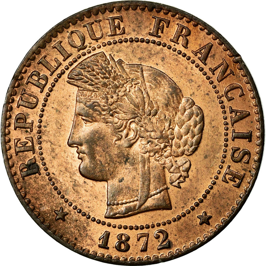 Münze, Frankreich, Cérès, Centime, 1872, Paris, VZ, Bronze, KM:826.1