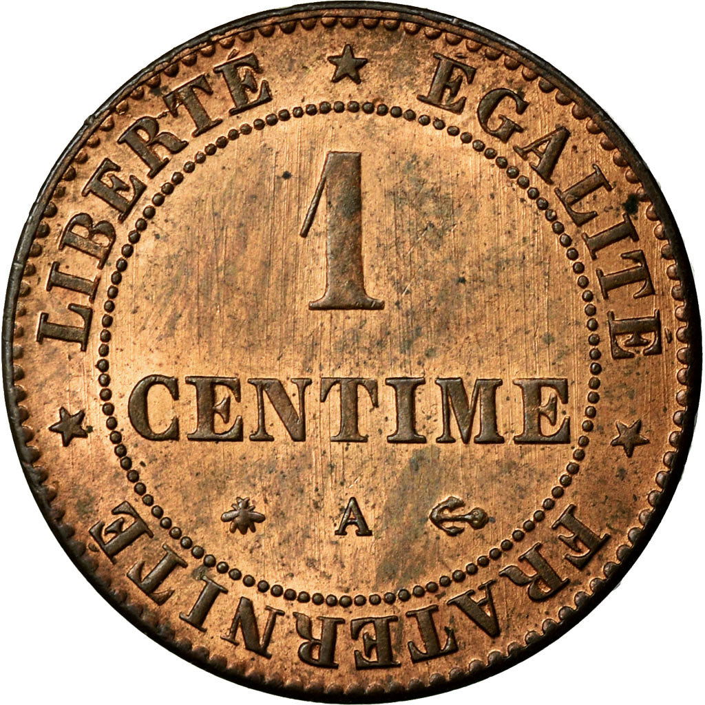 Münze, Frankreich, Cérès, Centime, 1872, Paris, VZ, Bronze, KM:826.1