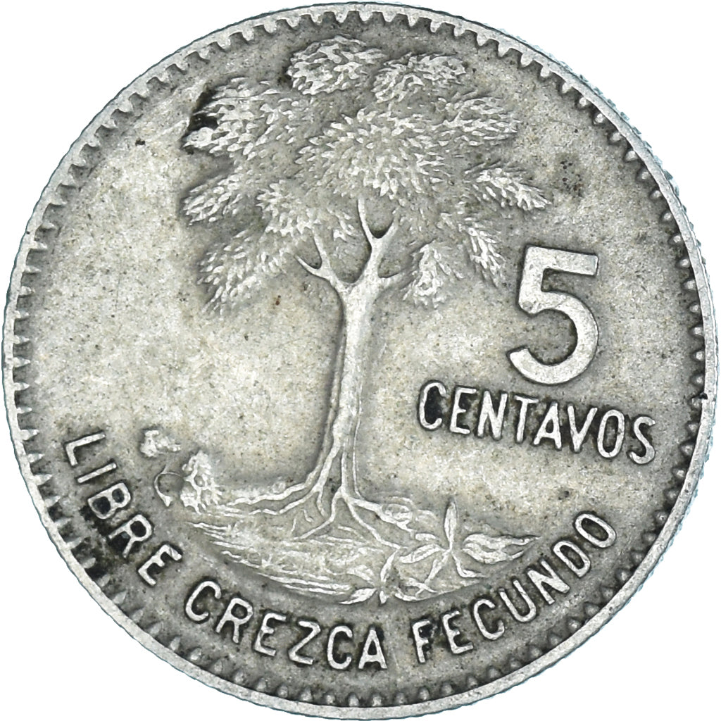 Moneda, Guatemala, 5 Centavos, 1970