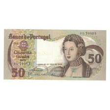 Nota, Portugal, 50 Escudos, 1968, 1968-05-28, KM:174a, AU(55-58)