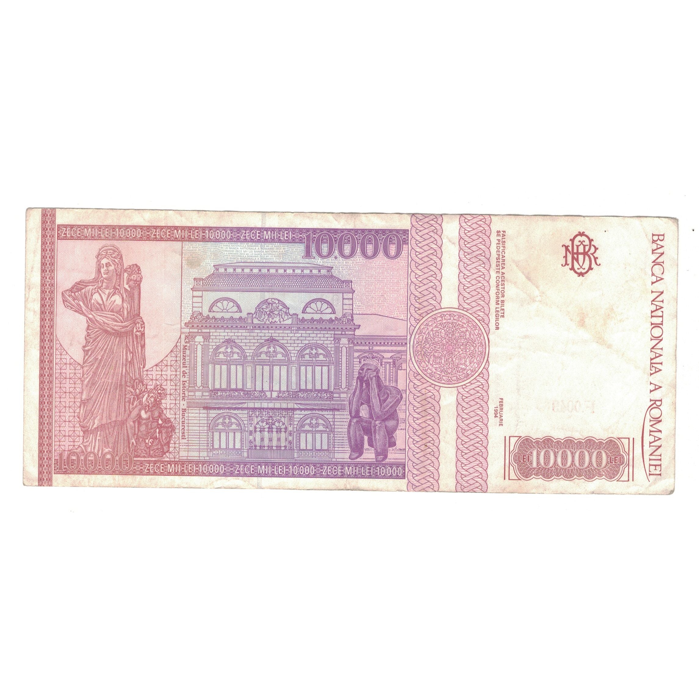 Banknote, Romania, 10,000 Lei, 1994, 1994-02, KM:105a, EF(40-45)