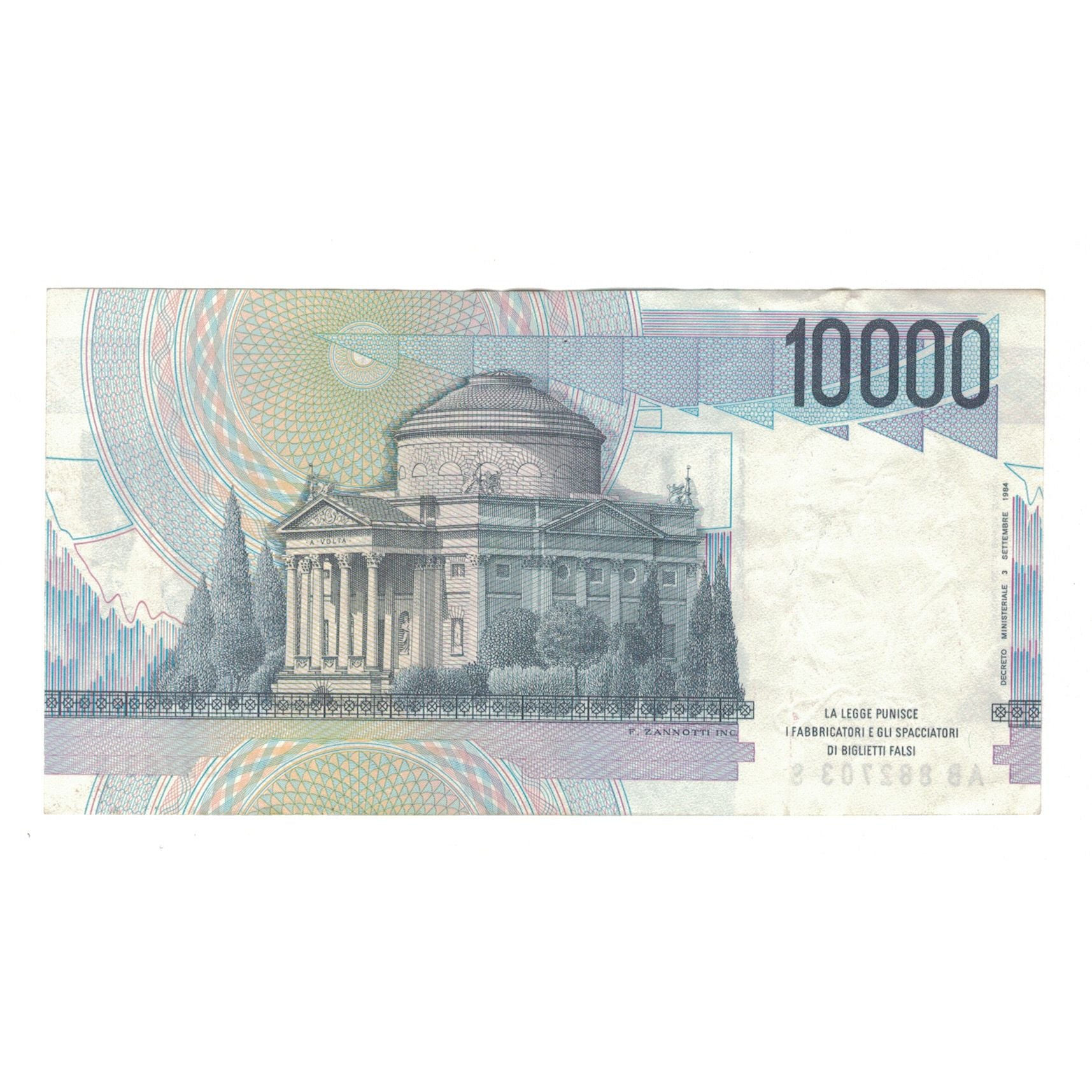 Banknote, Italy, 10,000 Lire, 1994, 1994-09-03, KM:112a, EF(40-45)