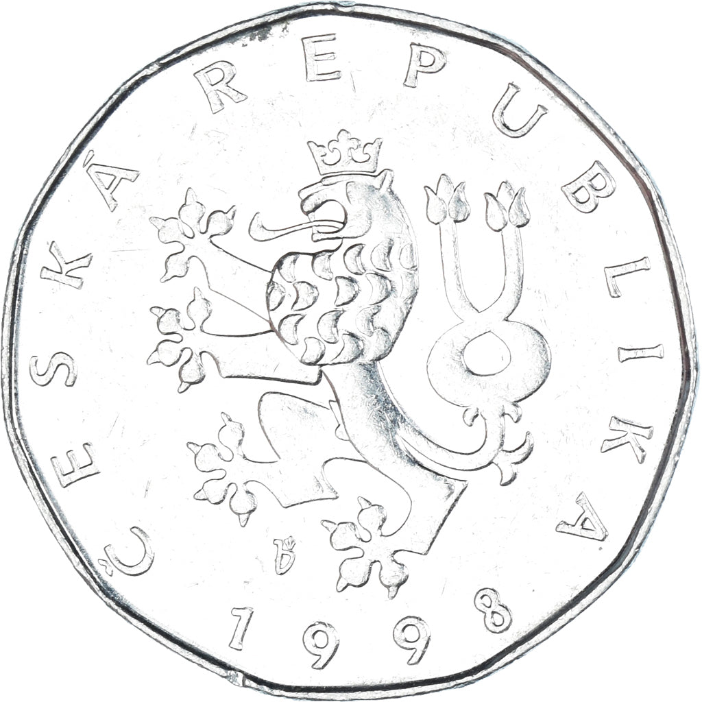 Monnaie, République Tchèque, 2 Koruny, 1998