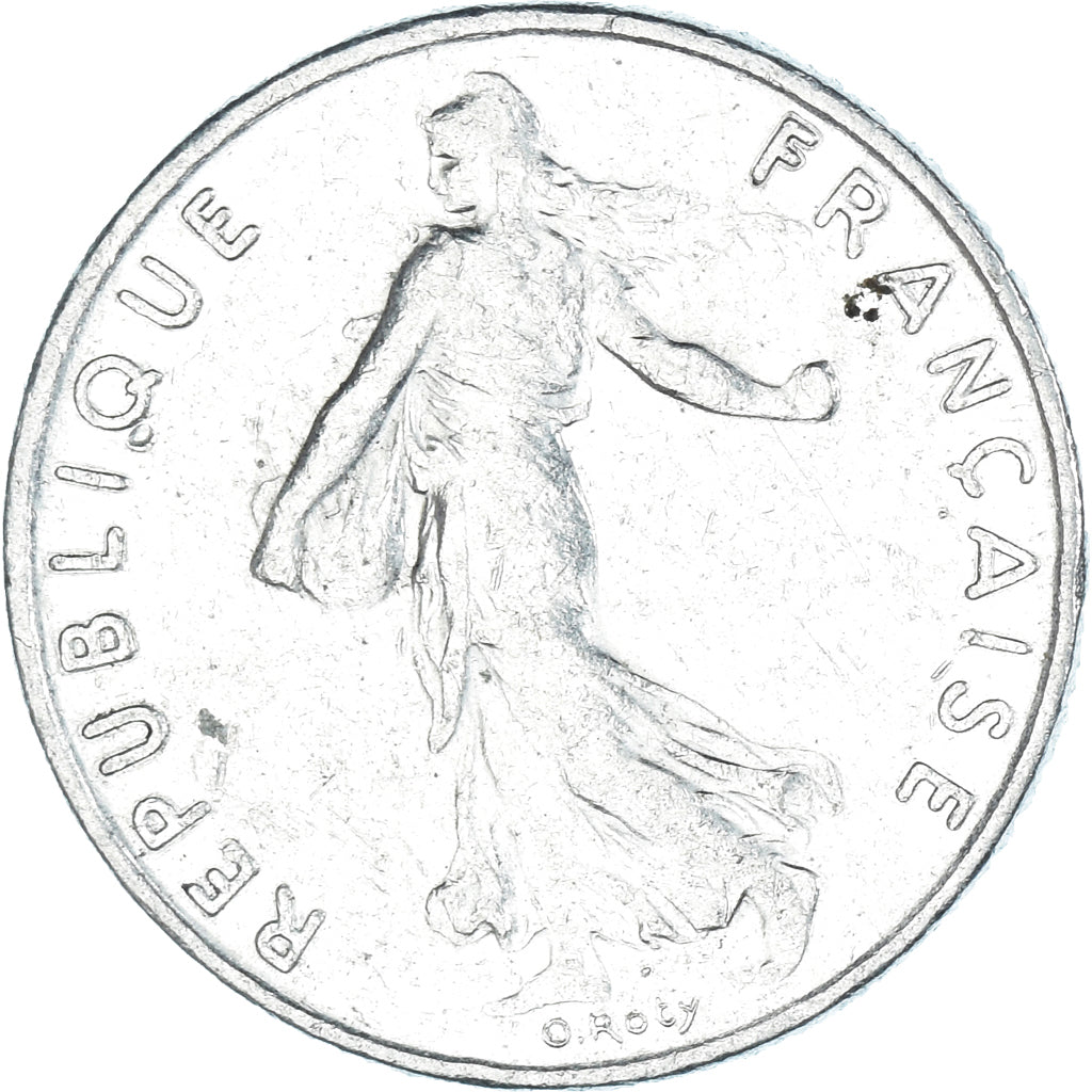 Moneda, Francia, 1/2 Franc, 1988