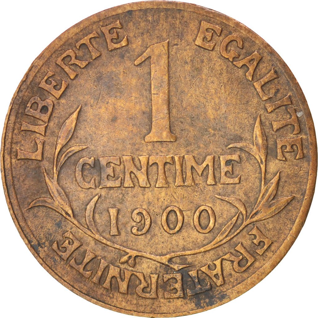 FRANCE, Dupuis, Centime, 1900, Paris, KM #840, EF(40-45), Bronze, 15, Gadoury...